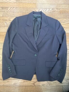 Anne Klein Dark Brown Tailored Blazer